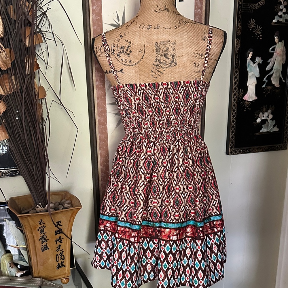 American Rag Strapless Dress with Geometric Pattern - Picture 3 of 6